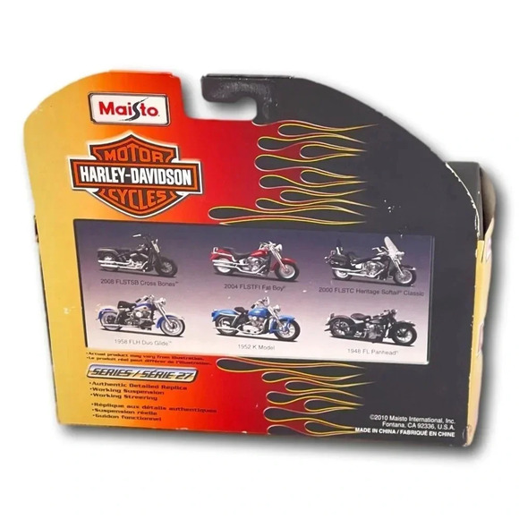 Maisto Harley Davidson Motorcycles Diecast Lot 3 1/18 Series 27  2010 - Picture 7 of 8